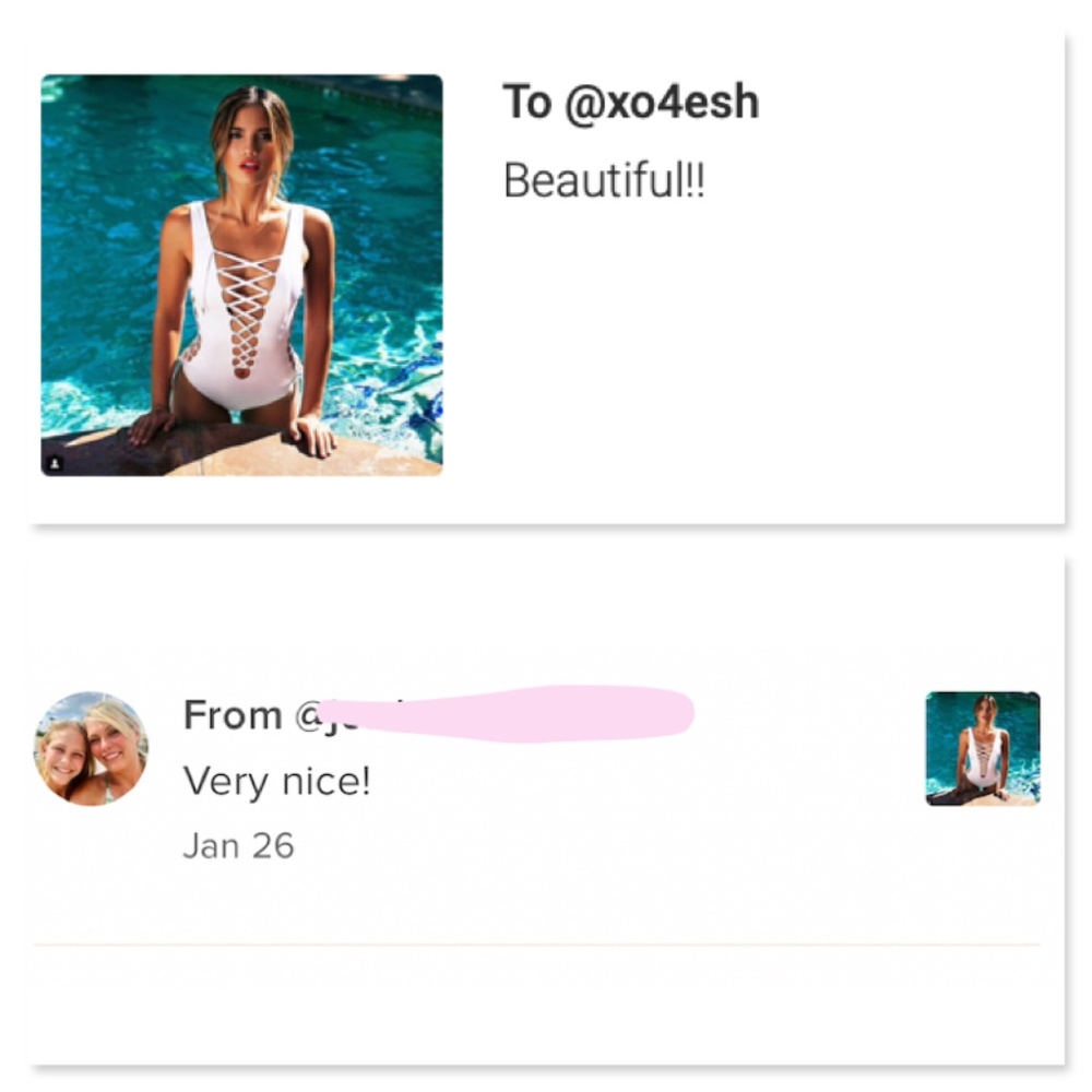 New! White Lace Up One Piece Bathing Swim Suit - Picture 12 of 15